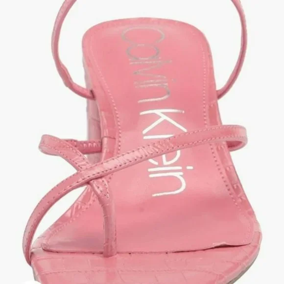 Calvin Klein Becca Strappy Slide Sandals Pink -8.5 - Picture 2 of 10